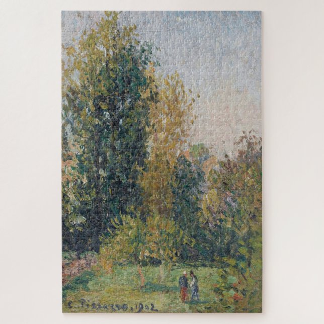 Landschaft mit zwei Figuren, Éragny, Herbst (1902) Puzzle (Vertikal)
