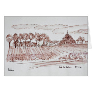 Landschaft Mont Saint-Michel   Normandie, Frankrei