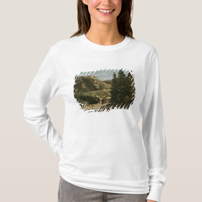 Landschaft nahe Ornans, c.1858 T-Shirt (Vorderseite)