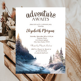 Landschaft, Natur, Party für die Waldversorgung Einladung