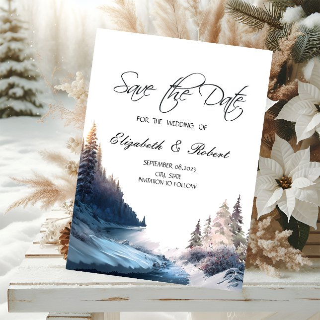 Landschaft, Natur, Waldfluss Save the Date (Von Creator hochgeladen)