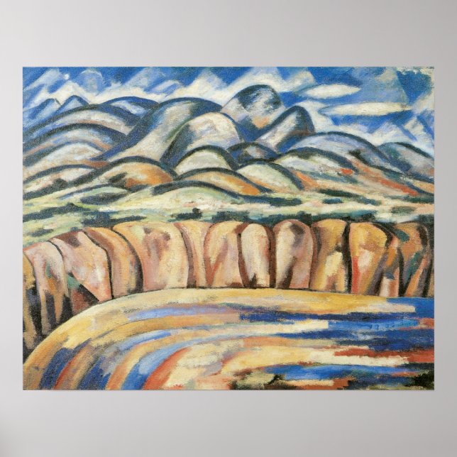 Landschaft, New Mexico von Marsden Hartley, Fine A Poster (Vorne)