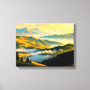 Landschaft Nr. 5, Landschaftsreihe Leinwanddruck