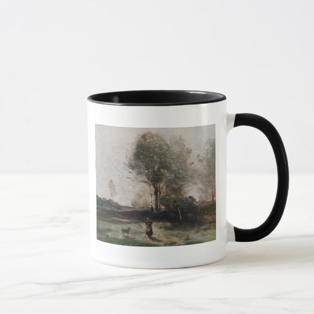 Landschaft oder, Morgen auf dem Gebiet Tasse (Rechts)