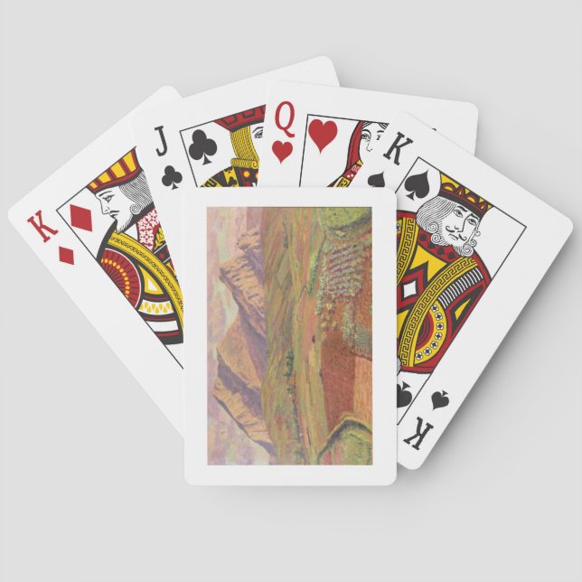 Landschaft (Öl auf Leinwand) Spielkarten (Rückseite)