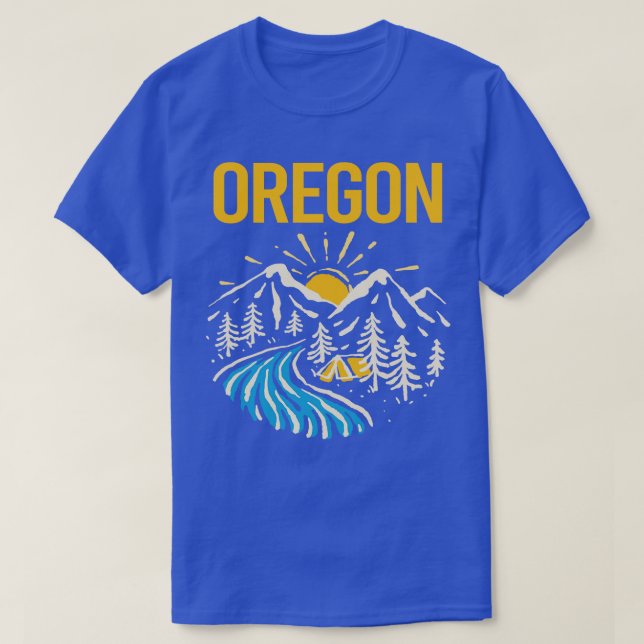 Landschaft Oregon T-Shirt (Design vorne)