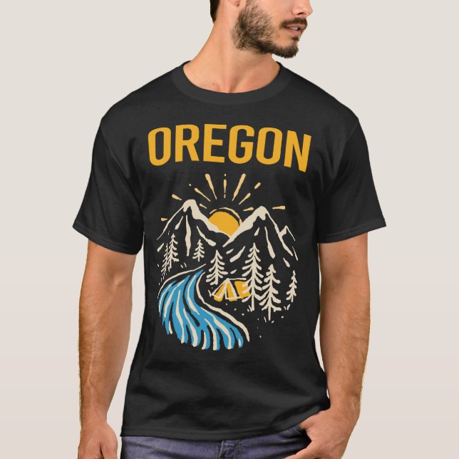 Landschaft Oregon T-Shirt (Vorderseite)