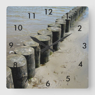 Landschaft, Ozean, Strand, Wanduhr
