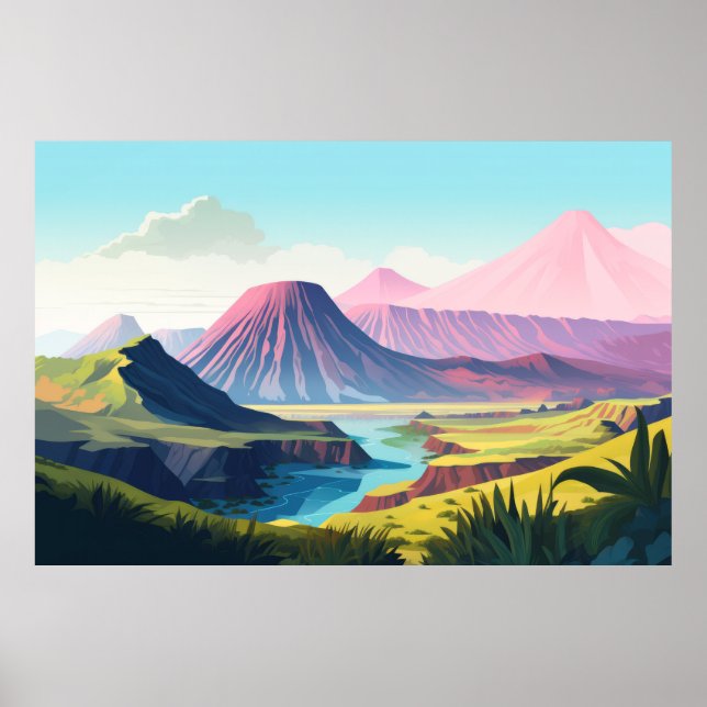 Landschaft Panorama Landschaft Natur Poster (Vorne)