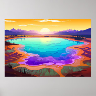 Landschaft Panorama Landschaft Natur Poster