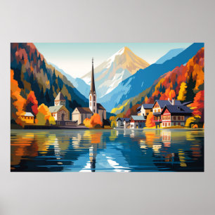 Landschaft Panoramaarchitektur Landschaft Natur Poster