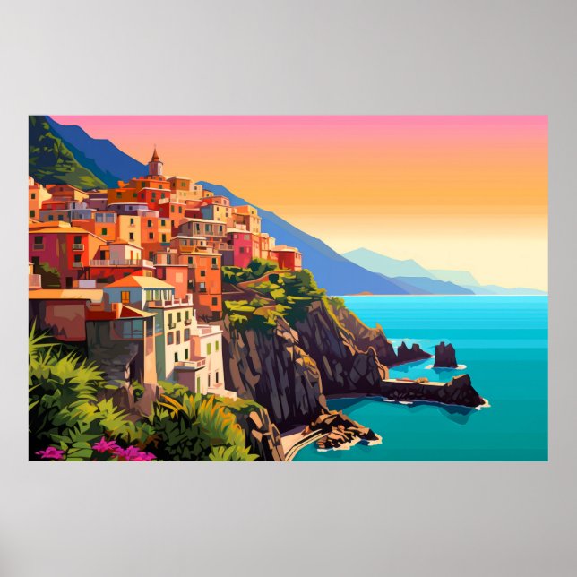 Landschaft Panoramaarchitektur Landschaft Natur Poster (Vorne)