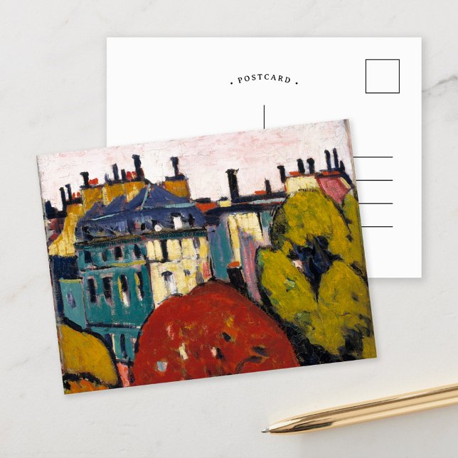 Landschaft, Paris | Henry Lyman Saően Postkarte (Von Creator hochgeladen)