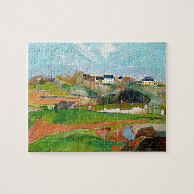 Landschaft Paul Gauguin Alte Malerei Kunst Puzzle (Horizontal)