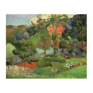 Landschaft Paul Gauguins   bei Pont Aven, 1888 Holzdruck