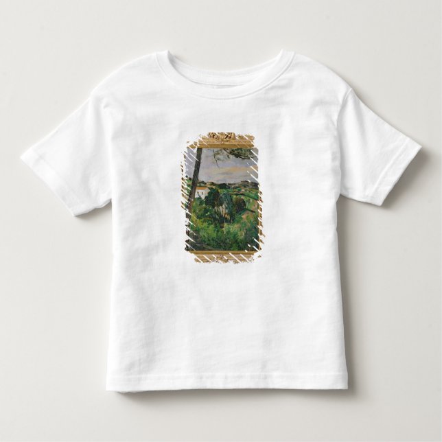 Landschaft Pauls Cezanne | mit rotem Dach oder der Kleinkind T-shirt (Vorderseite)