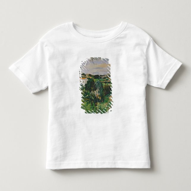 Landschaft Pauls Cezanne | mit rotem Dach oder der Kleinkind T-shirt (Vorderseite)