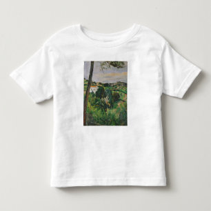 Landschaft Pauls Cezanne   mit rotem Dach oder der Kleinkind T-shirt