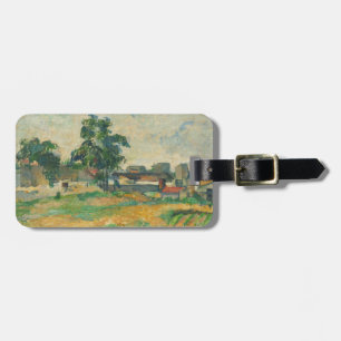 Landschaft Pauls Cezanne nahe Paris, C. 1876 (Öl Gepäckanhänger