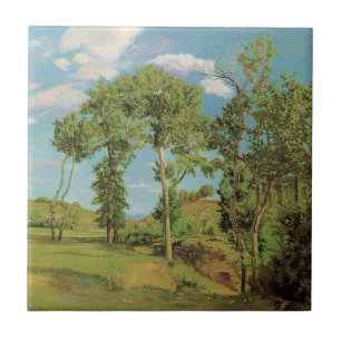 Landschaft Paysage Frederic Bazille Impressionist Fliese