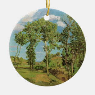 Landschaft Paysage Frederic Bazille Impressionist Keramik Ornament