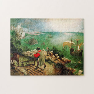 Landschaft Pieter Bruegel mit dem Fall von Ikarus Puzzle