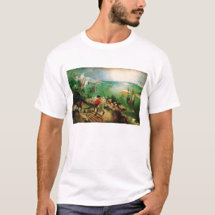 Landschaft Pieter Bruegel mit dem Fall von Ikarus T-Shirt