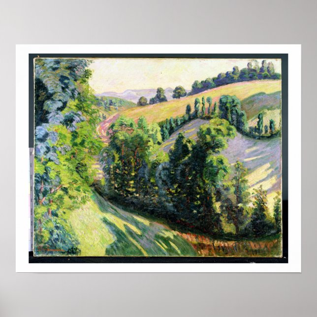 Landschaft Pontgibaud, c.1895 (Öl auf Leinwand) Poster (Vorne)