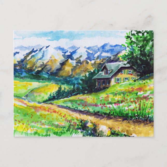 Landschaft Postkarte (Vorderseite)