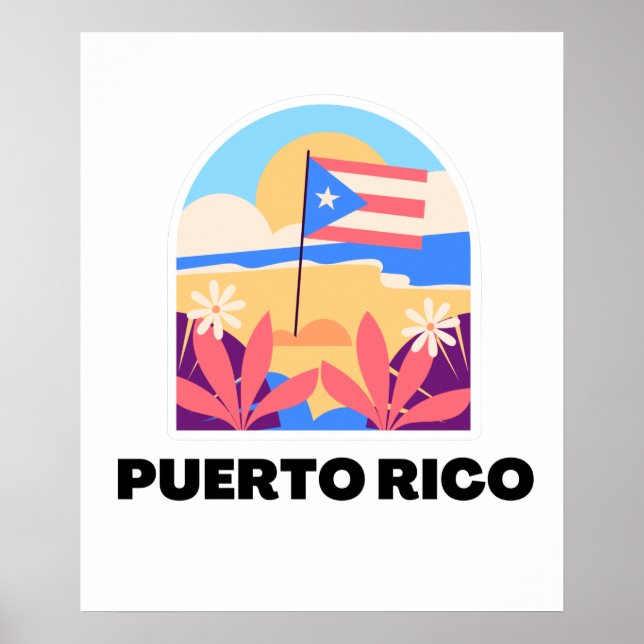 Landschaft Puerto Rico Poster (Vorne)