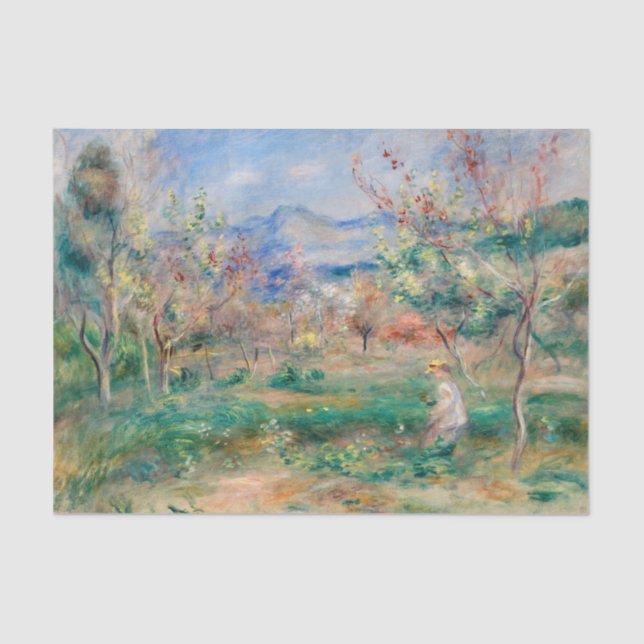 Landschaft, Renoir Seidenpapier (Vorderseite)