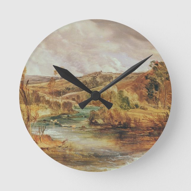 Landschaft Runde Wanduhr (Vorderseite)