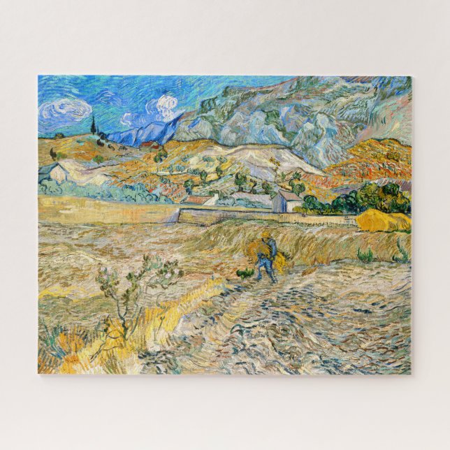 Landschaft Saint Remy Vincent Van Gogh 1889 Puzzle (Horizontal)