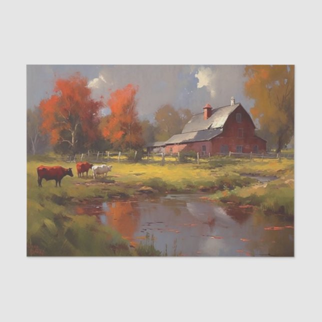 Landschaft Schönheit Seidenpapier (Vorderseite)