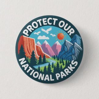 Landschaft Schützen Sie unsere Nationalparks Button