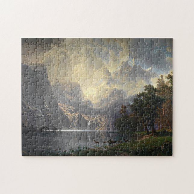 Landschaft Sierra Nevada Albert Bierstadt Puzzle (Horizontal)