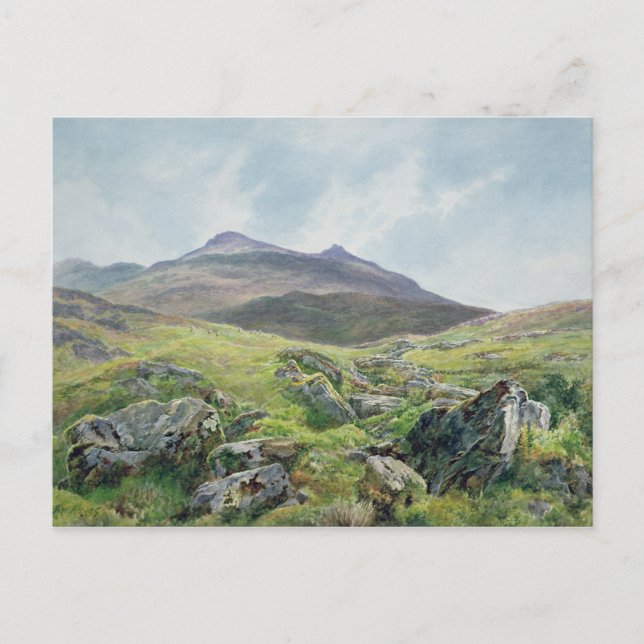 Landschaft, Snowdon Postkarte (Vorderseite)