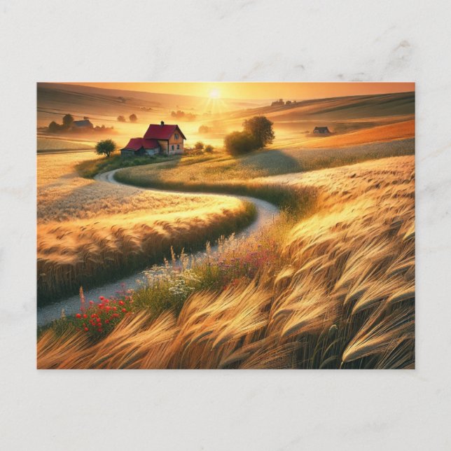Landschaft Stille Postkarte (Vorderseite)