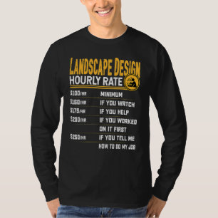 Landschaft Stundenplandesigner T-Shirt