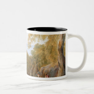 Landschaft T33412 mit Ansicht von Lerici, 1880 Zweifarbige Tasse