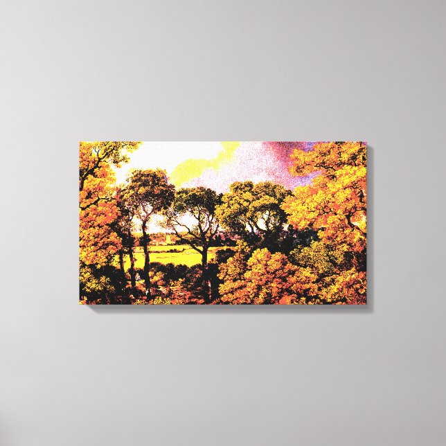 Landschaft - Thomas Gainsboroug Leinwanddruck (Vorderseite)