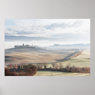 Landschaft Toskana Soft Colors Poster