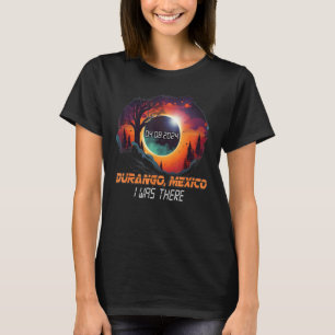 Landschaft Total Solar Eclipse 2024 Durango Mexic T-Shirt