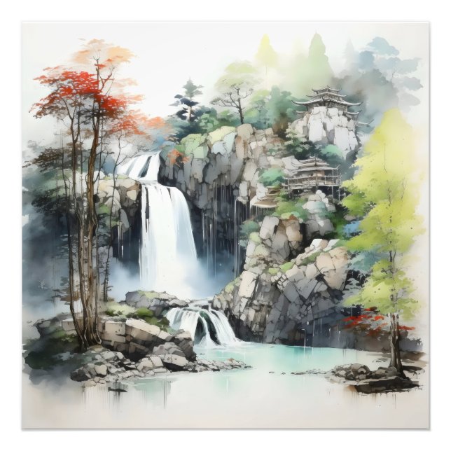 Landschaft Traditionelles Asien Fotodruck (Vorne)