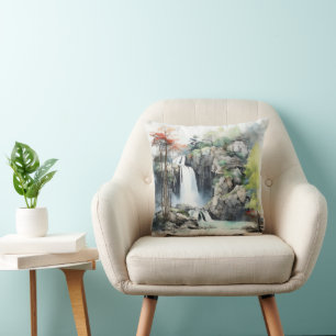Landschaft Traditionelles Asien Kissen