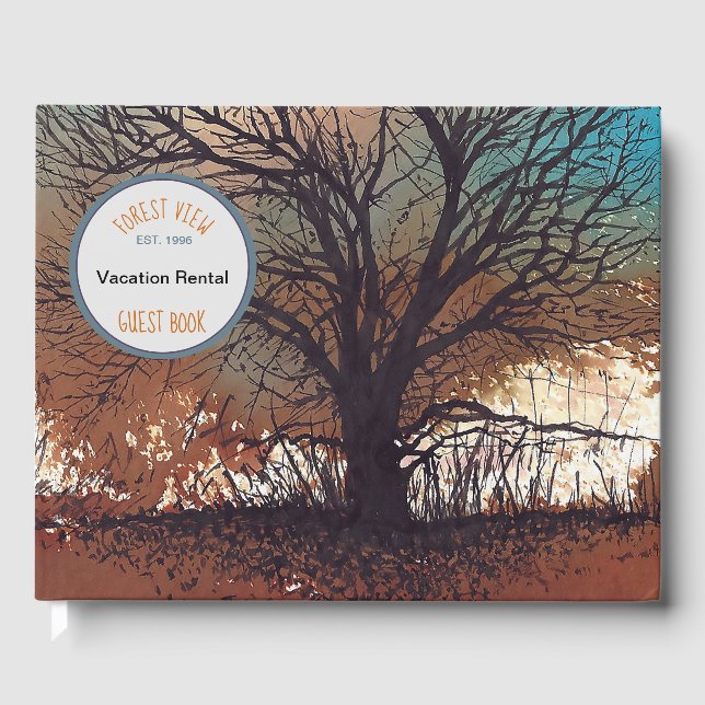 Landschaft Tree Art Urlaub Gästebuch (Vorderseite)
