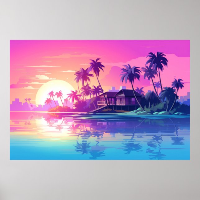Landschaft Tropical Beach Landschaft Poster (Vorne)