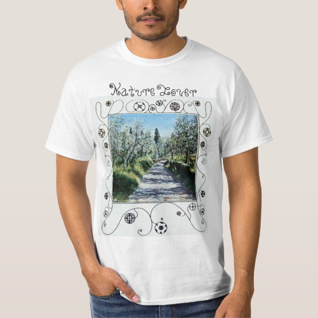 LANDSCHAFT TUSKANIEN MIT OLIVENBÄUMEN T-Shirt (Vorderseite)