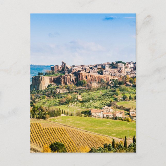Landschaft über Orvieto Postkarte (Vorderseite)