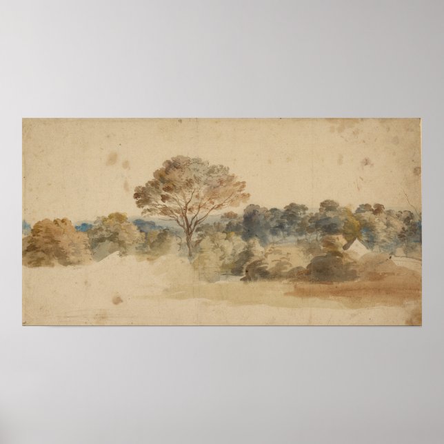Landschaft, um 1640, Anthony van Dyck Poster (Vorne)
